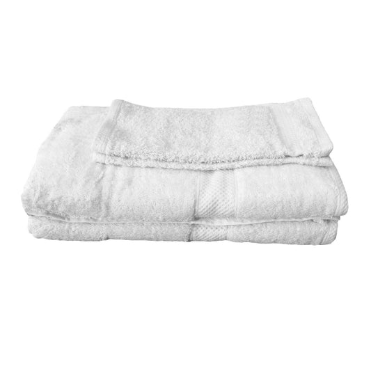 Pack of 4 - Egyptian Cotton Extra Large Bath Sheets and Face Washers set White V442-GXY-TOWEL-EGYPTIAN4BATHSHEETFW-WHITE-RE