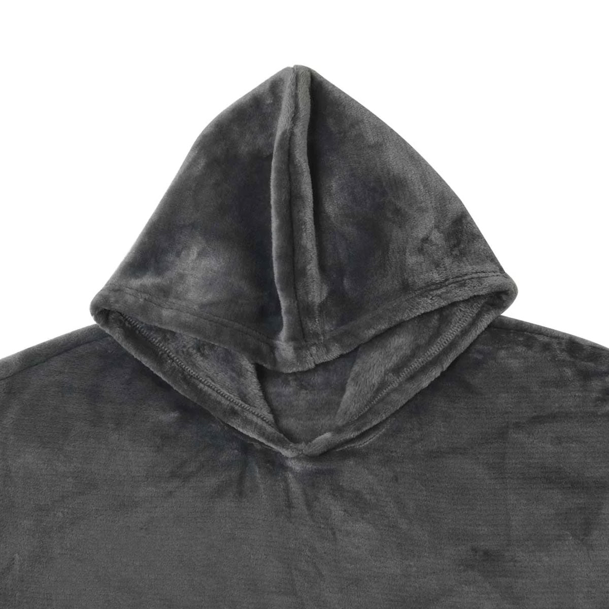 Accessorize Grey Super Soft Hooded Blanket Extra Large V442-HIN-BLANKET-HOODIE-GREY-L