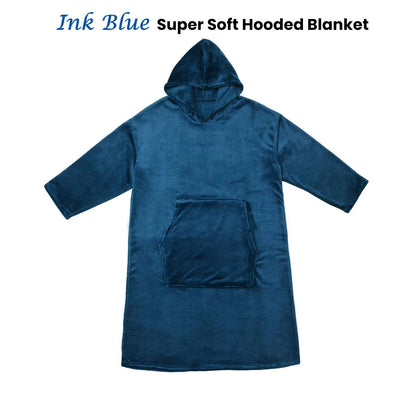 Accessorize Ink Blue Super Soft Hooded Blanket Extra Large V442-HIN-BLANKET-HOODIE-INKBLUE-L