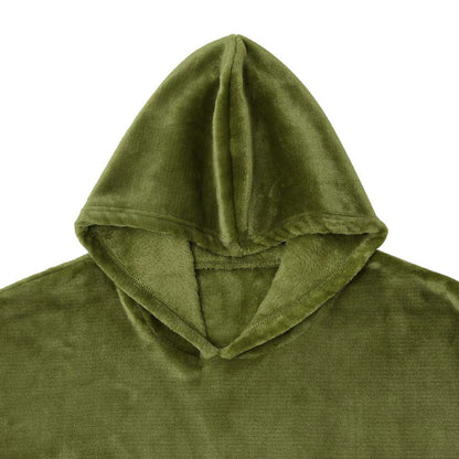 Accessorize Moss Green Super Soft Hooded Blanket Small/Medium V442-HIN-BLANKET-HOODIE-MOSSGREEN-S