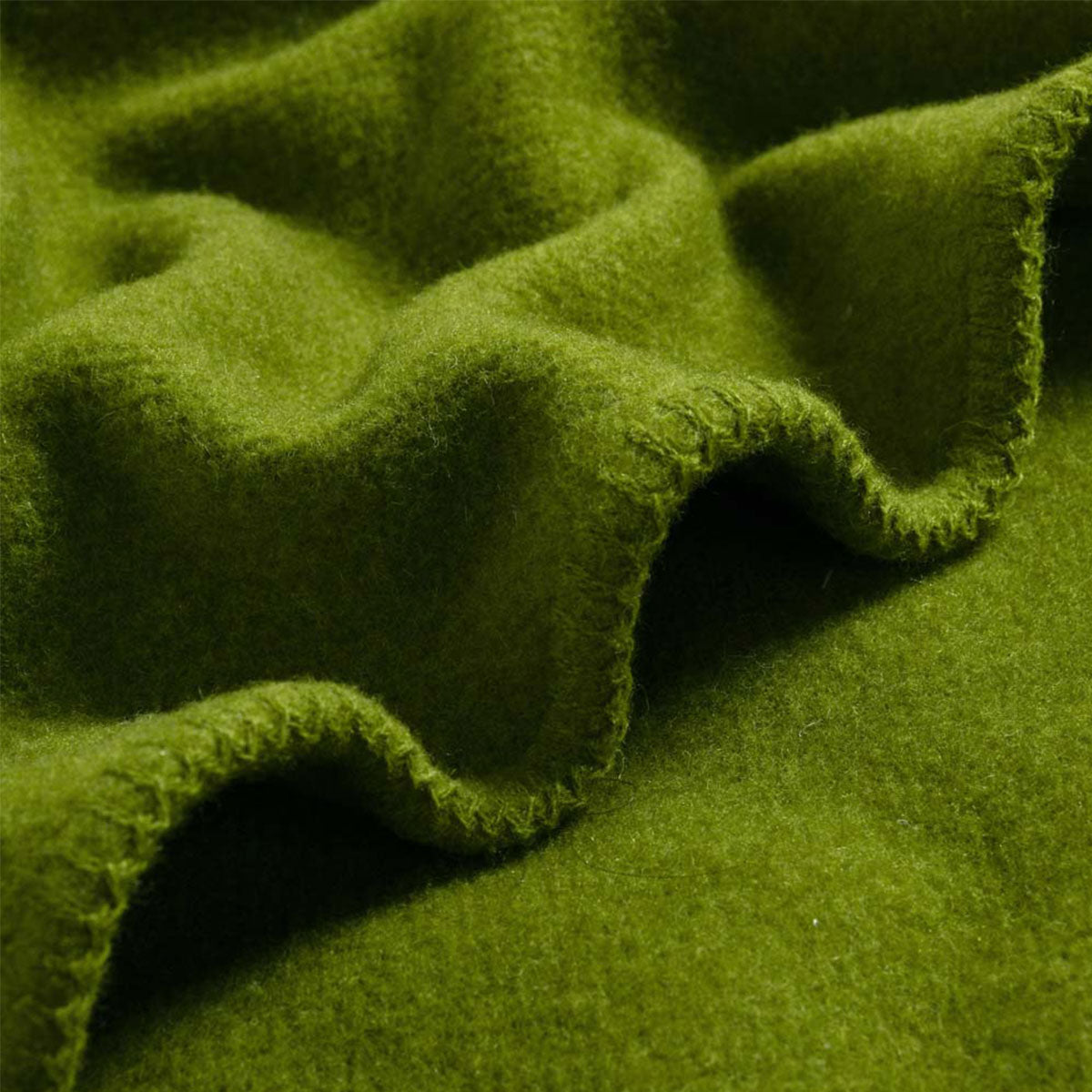 Laconia 400GSM Premium Australian Pure Wool Blanket Moss Green Double V442-HIN-BLANKET-LACONIAWOOL-MOSSGREEN-DS