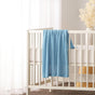 Little Gem Lyla Blue Cotton Baby Blanket 75 x 100 cm V442-HIN-BLANKET-LYLABABY-BLUE-CT