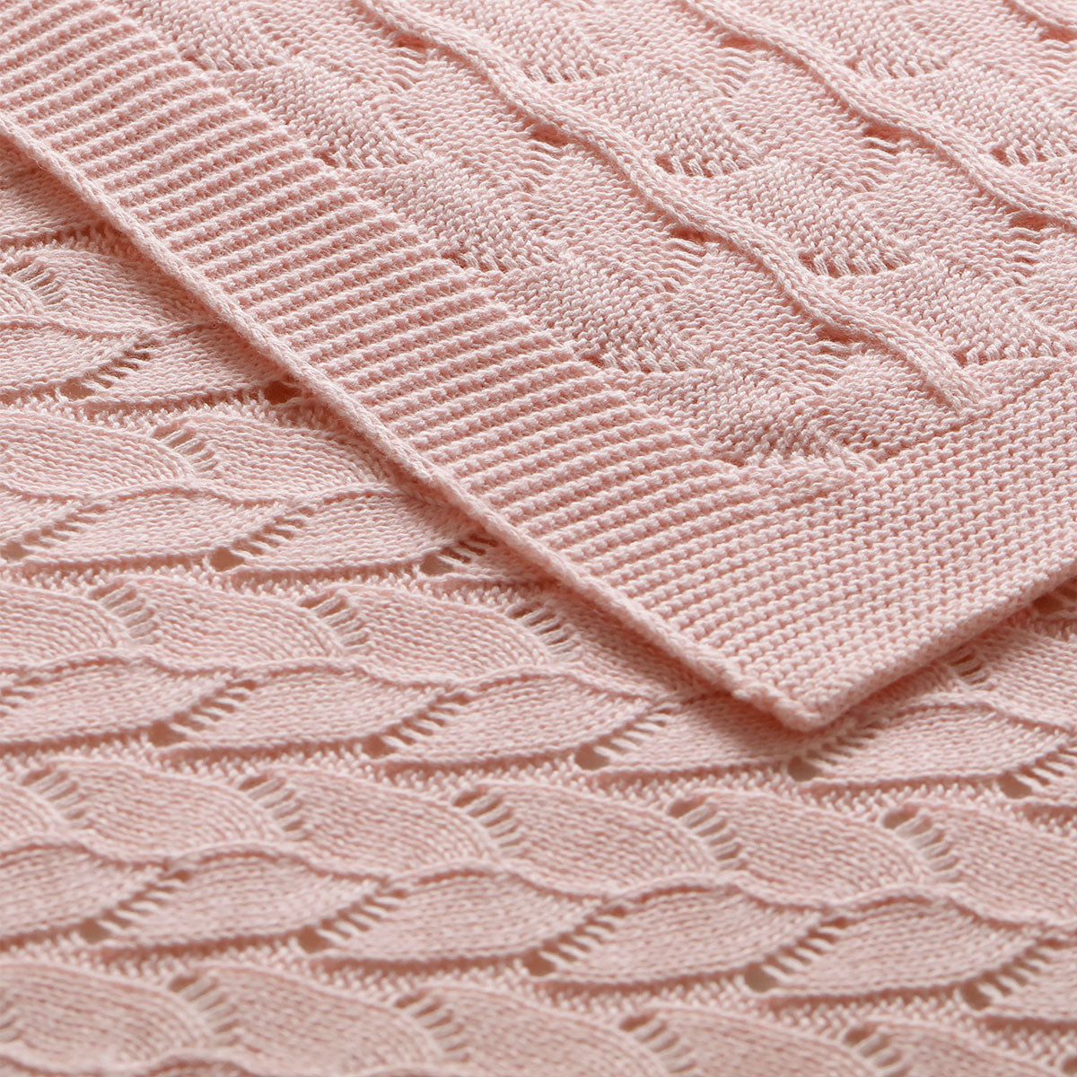 Little Gem Lyla Blush Cotton Baby Blanket 75 x 100 cm V442-HIN-BLANKET-LYLABABY-BLUSH-CT
