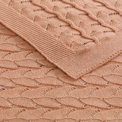 Little Gem Lyla Dusty Pink Cotton Baby Blanket 75 x 100 cm V442-HIN-BLANKET-LYLABABY-DUSTYPINK-CT