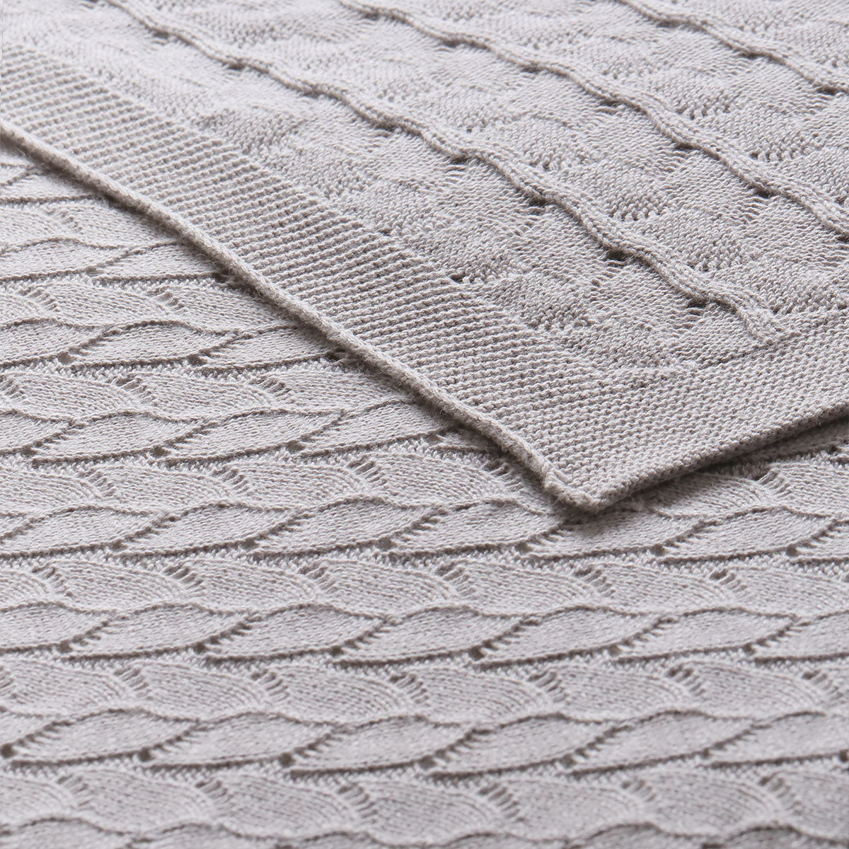 Little Gem Lyla Grey Cotton Baby Blanket 75 x 100 cm V442-HIN-BLANKET-LYLABABY-GREY-CT