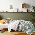 Happy Kids Dino Mania Green 2 Piece Comforter Set Single V442-HIN-COMFORTER-DINOMANIA-GREEN-SB