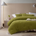 Vintage Design Homewares Parquet Cacti Green Comforter Set Queen V442-HIN-COMFORTER-PARQUET-CACTIGREEN-QS
