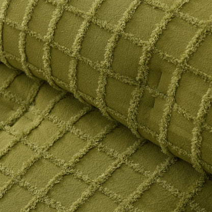 Vintage Design Homewares Parquet Cacti Green Comforter Set Queen V442-HIN-COMFORTER-PARQUET-CACTIGREEN-QS