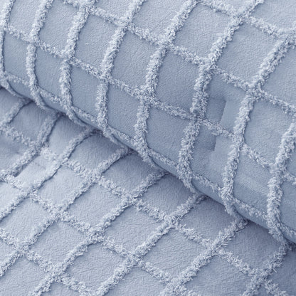 Vintage Design Homewares 3 Pcs Parquet Snooze Blue Comforter Set Queen V442-HIN-COMFORTER-PARQUET-SNOOZEBLUE-QS