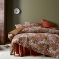 Accessorize 3 Pcs Rainbow Garden Autumn Washed Cotton Comforter Set Queen V442-HIN-COMFORTER-RAINBOWGARDEN-AUTUMN-QS