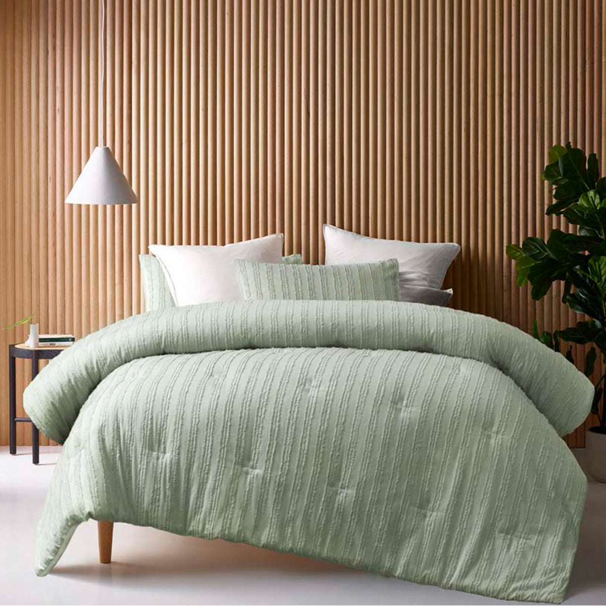 Vintage Design Homewares Reflections Sage 3 Piece Comforter Set Queen V442-HIN-COMFORTER-REFLECTIONS-SAGE-QS