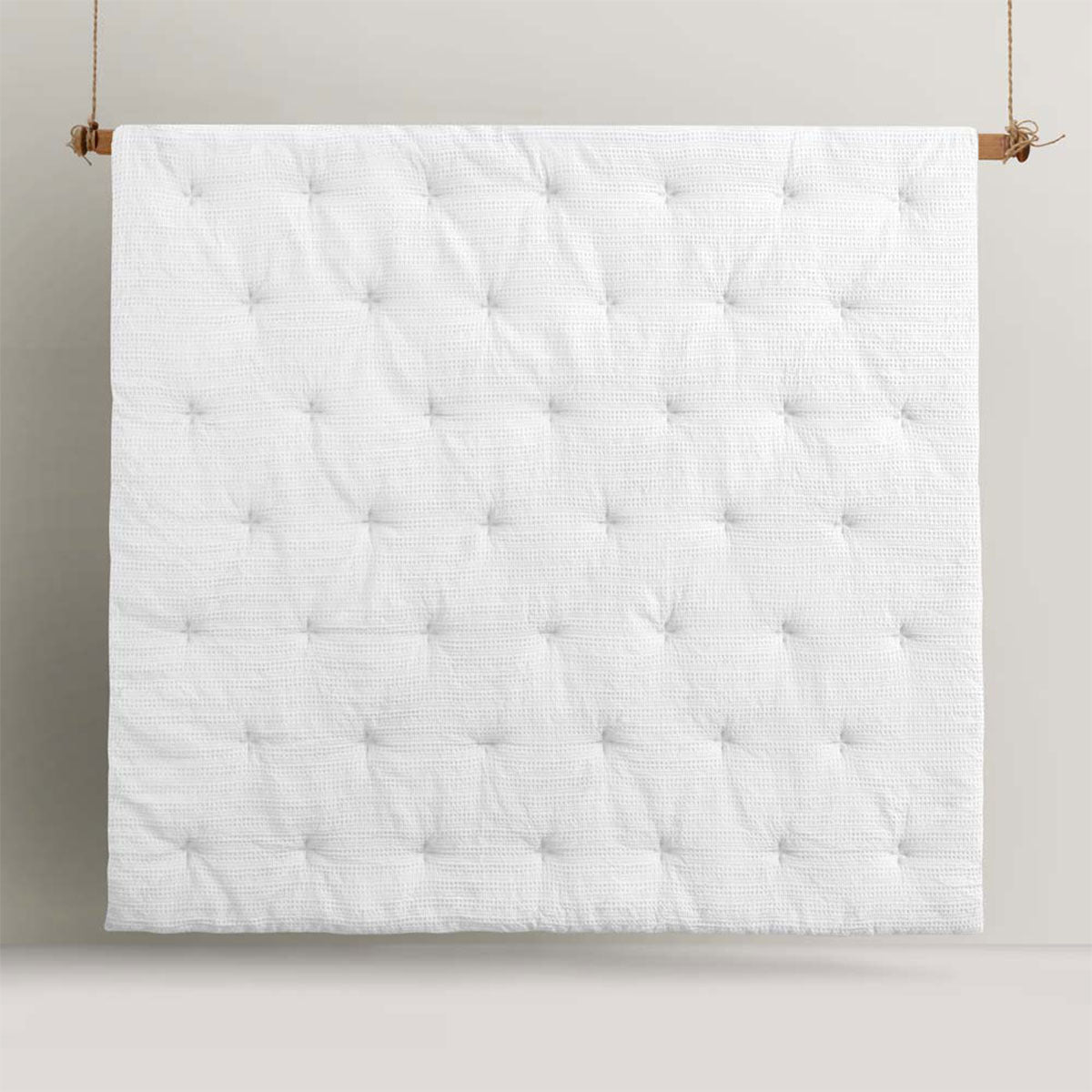 Accessorize Soho Waffle White 3 Piece Comforter Set Queen V442-HIN-COMFORTER-SOHOWAFFLE-WHITE-QS