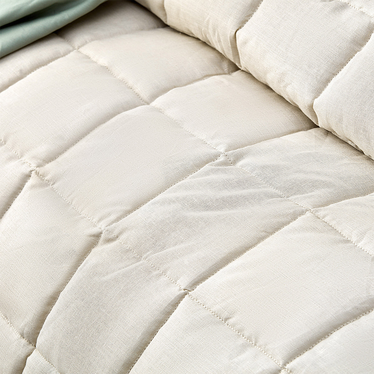 Vintage Design Homewares Natural French Linen Coverlet Set King V442-HIN-COVERLETS-FRENCHLINEN-NATURAL-KI
