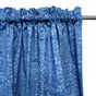 Pair of Polyester Cotton Rod Pocket Blue Damask Curtains V442-HIN-CURTAIN-DAMASK-BLUE-RE