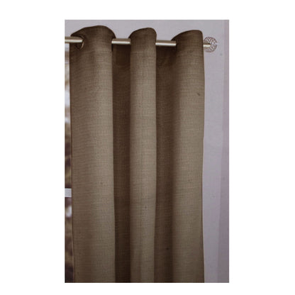 One Piece of Sienna Eyelet Curtain 120 x 213cm Walnut V442-HIN-CURTAIN-SIENNAEYELET-WALNUT-RE