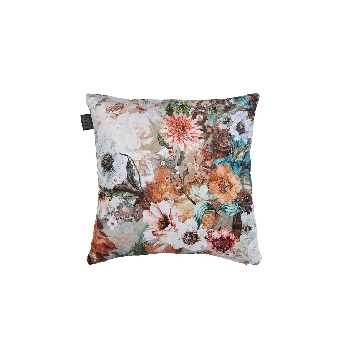 KAAT Amsterdam Anea Pastel Floral Square Filled Cushion 43cm x 43cm V442-HIN-CUSHION-AMSTERDAMANEA-PASTEL-SQ