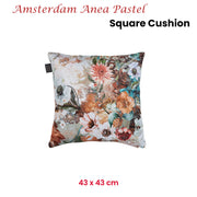 KAAT Amsterdam Anea Pastel Floral Square Filled Cushion 43cm x 43cm V442-HIN-CUSHION-AMSTERDAMANEA-PASTEL-SQ