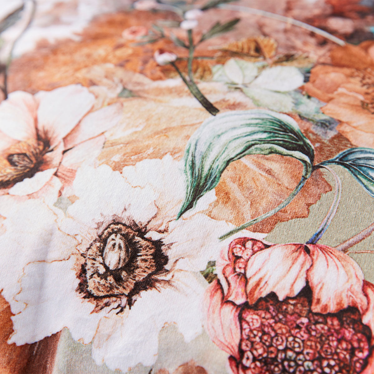 KAAT Amsterdam Anea Pastel Floral Square Filled Cushion 43cm x 43cm V442-HIN-CUSHION-AMSTERDAMANEA-PASTEL-SQ
