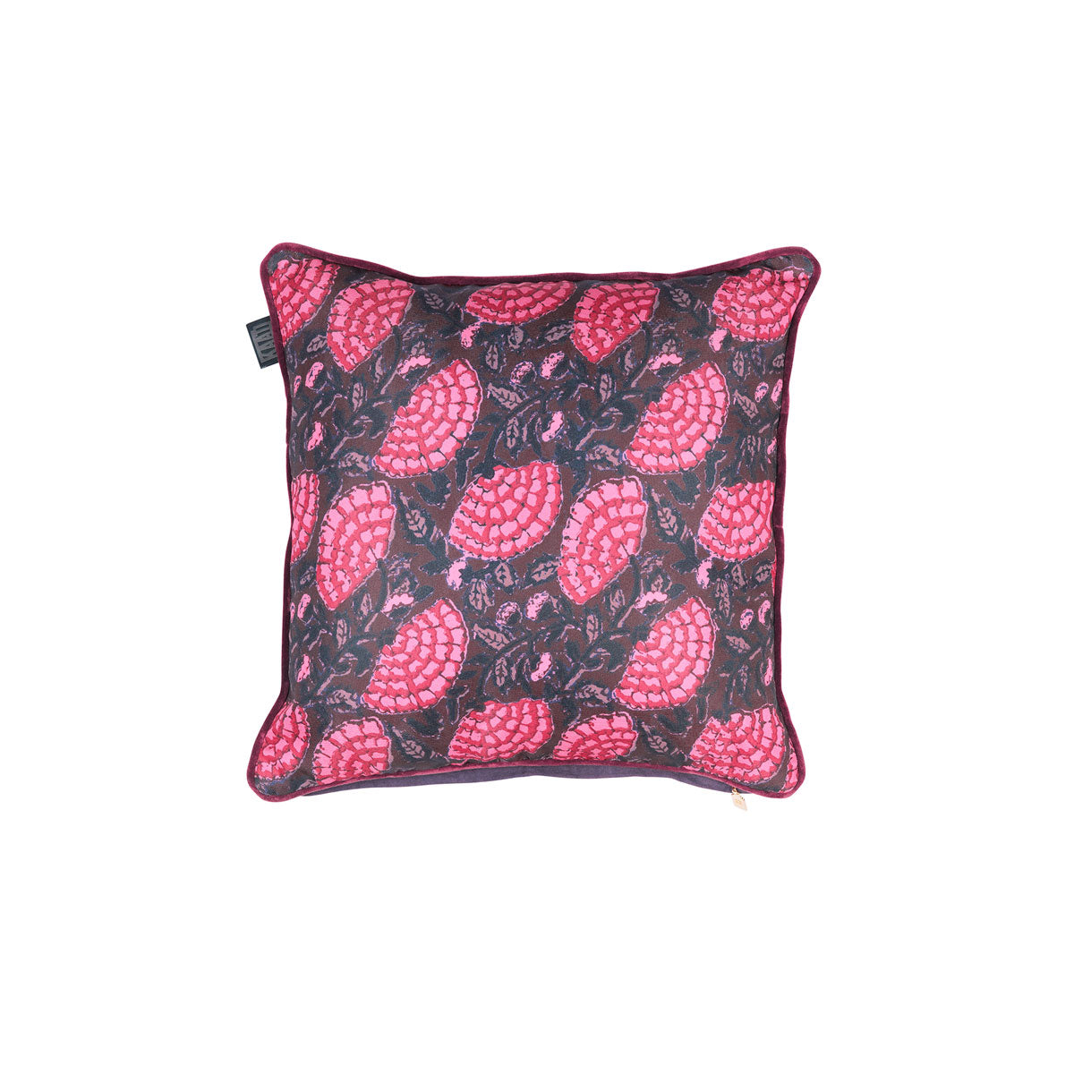 KAAT Amsterdam Ayda Pink Floral Square Filled Cushion 45cm x 45cm V442-HIN-CUSHION-AMSTERDAMAYDA-PINK-SQ