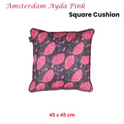 KAAT Amsterdam Ayda Pink Floral Square Filled Cushion 45cm x 45cm V442-HIN-CUSHION-AMSTERDAMAYDA-PINK-SQ