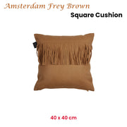 KAAT Amsterdam Frey Brown Square Filled Cushion 40cm x 40cm V442-HIN-CUSHION-AMSTERDAMFREY-BROWN-SQ