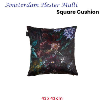 KAAT Amsterdam Hester Multi Botanical Square Filled Cushion 43cm x 43cm V442-HIN-CUSHION-AMSTERDAMHESTER-MULTI-SQ