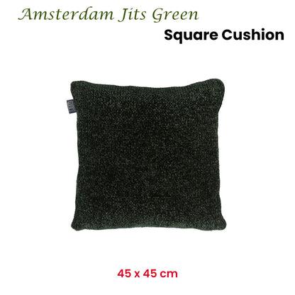 KAAT Amsterdam Jits Green Square Filled Cushion 45cm x 45cm V442-HIN-CUSHION-AMSTERDAMJITS-GREEN-SQ
