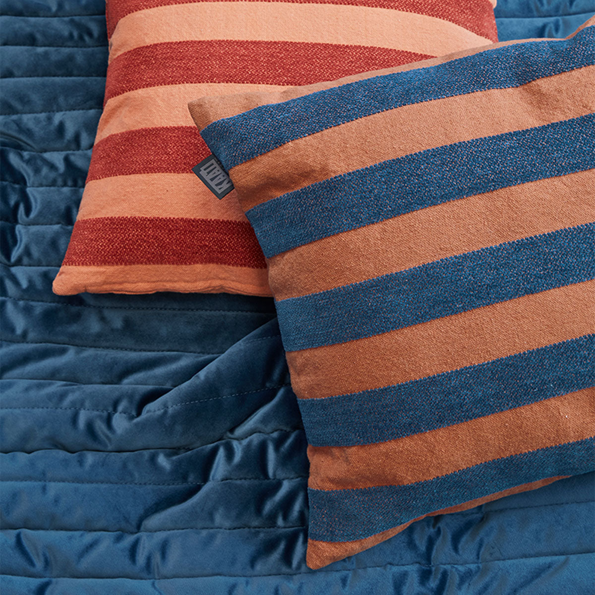 KAAT Amsterdam Nissa Multi Stripe Square Filled Cushion 45cm x 45cm V442-HIN-CUSHION-AMSTERDAMNISSA-MULTI-SQ