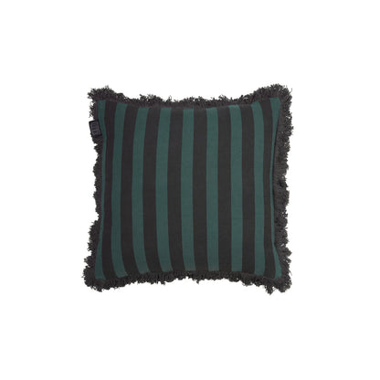 KAAT Amsterdam Viggo Green Stripe Square Filled Cushion 45cm x 45cm V442-HIN-CUSHION-AMSTERDAMVIGGO-GREEN-SQ