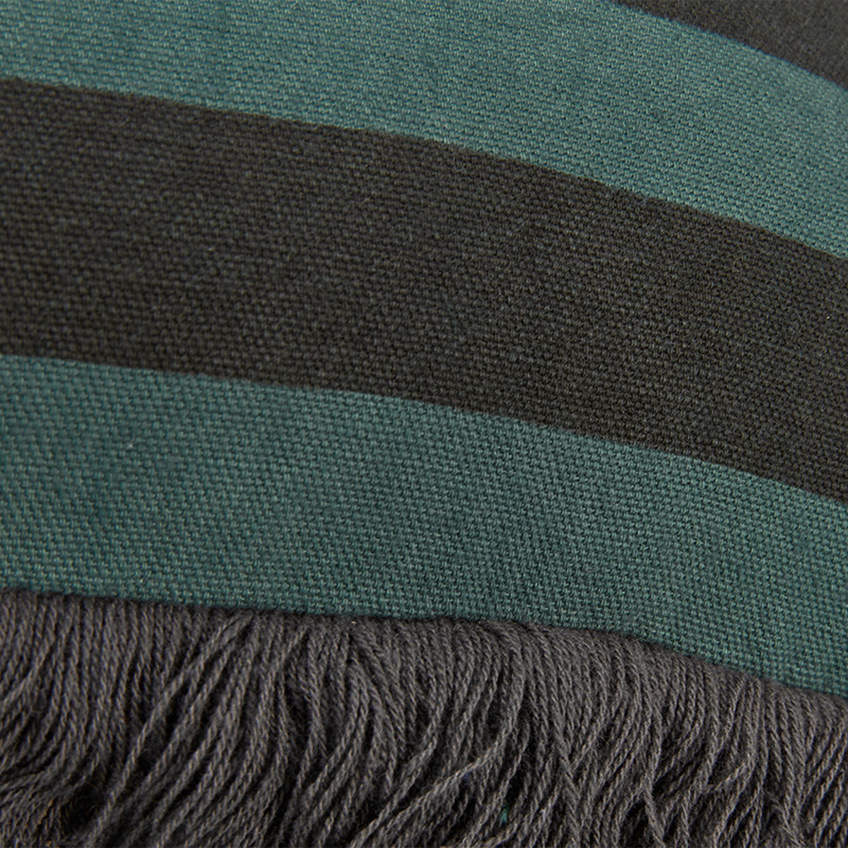 KAAT Amsterdam Viggo Green Stripe Square Filled Cushion 45cm x 45cm V442-HIN-CUSHION-AMSTERDAMVIGGO-GREEN-SQ