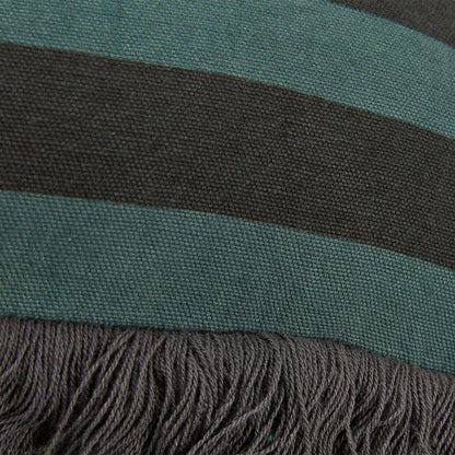 KAAT Amsterdam Viggo Green Stripe Square Filled Cushion 45cm x 45cm V442-HIN-CUSHION-AMSTERDAMVIGGO-GREEN-SQ