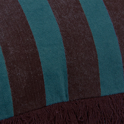 KAAT Amsterdam Viggo Red Stripe Square Filled Cushion 45cm x 45cm V442-HIN-CUSHION-AMSTERDAMVIGGO-RED-SQ