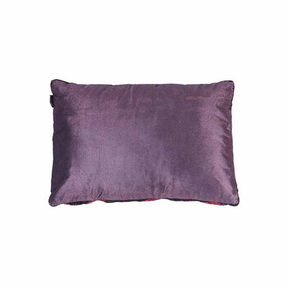 KAAT Amsterdam Boline Aubergine Velvet Oblong Filled Cushion 40cm x 60cm V442-HIN-CUSHION-BOLINE-AUBERGINE-RE