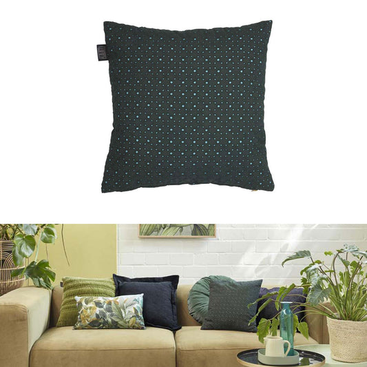 Bedding House Chelsy Green Square Filled Cushion 40cm x 40cm V442-HIN-CUSHION-CHELSY-GREEN-SQ