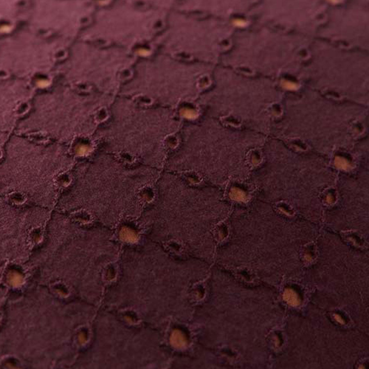 Bedding House Chelsy Plum (Also Known as Purple) Square Filled Cushion 40cm x 40cm V442-HIN-CUSHION-CHELSY-PURPLE-SQ