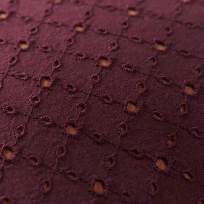 Bedding House Chelsy Plum (Also Known as Purple) Square Filled Cushion 40cm x 40cm V442-HIN-CUSHION-CHELSY-PURPLE-SQ