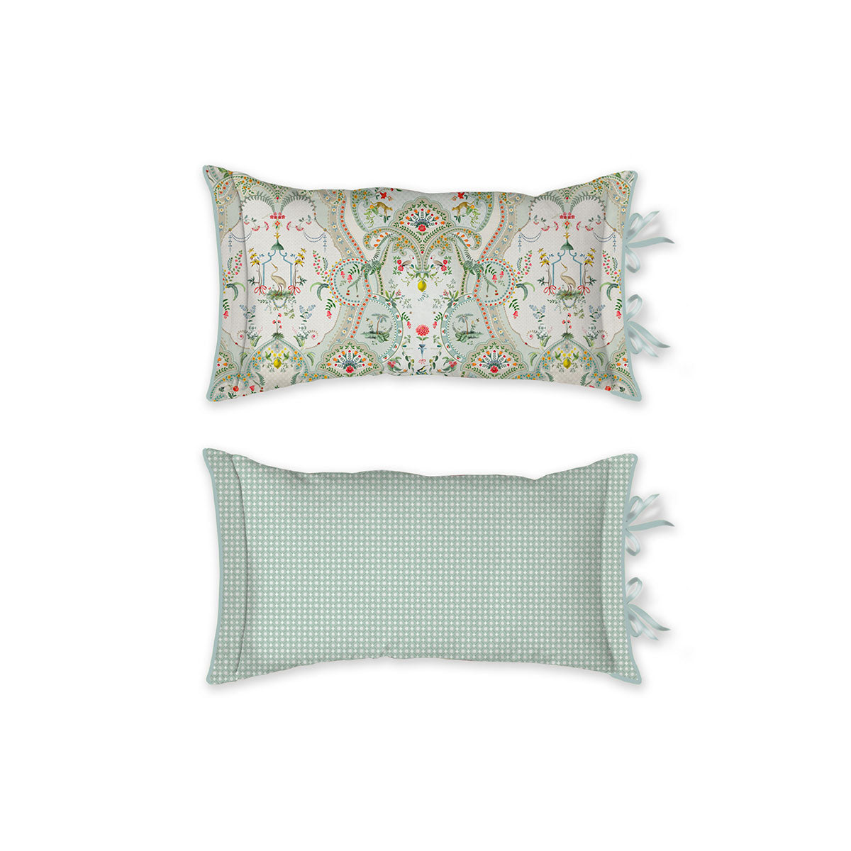 PIP Studio Curious Animal White Oblong Cushion V442-HIN-CUSHION-CURIOUSANIMAL-WHITE-RE
