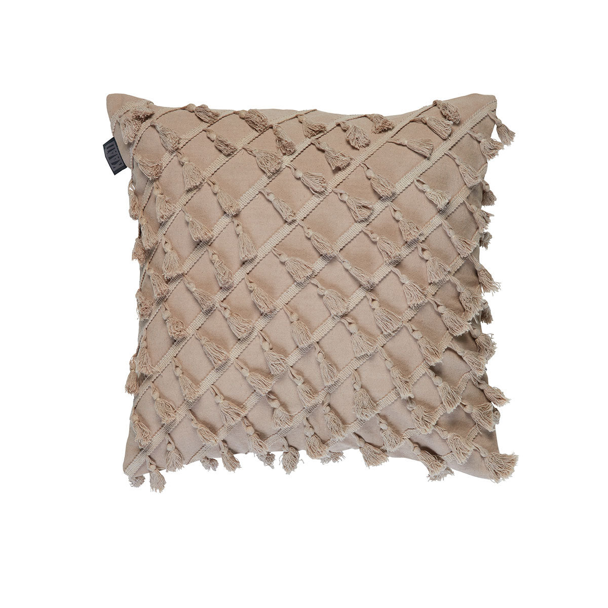 Bedding House Dondi Natural Luxury Cotton Filled Cushion V442-HIN-CUSHION-DONDI-NATURAL-SQ