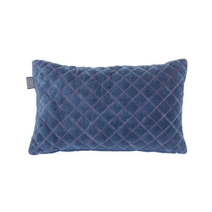 Bedding House Equire Luxury Cotton Filled Oblong Cushion Blue V442-HIN-CUSHION-EQUIRE-BLUE-RE