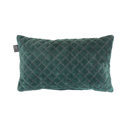 Bedding House Equire Luxury Cotton Filled Oblong Cushion Green V442-HIN-CUSHION-EQUIRE-GREEN-RE