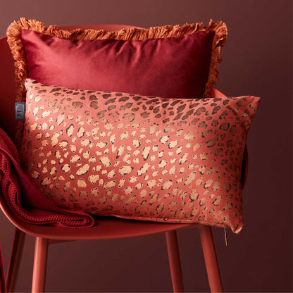 Bedding House Felidea Terra Filled Oblong Cushion V442-HIN-CUSHION-FELIDEA-TERRA-RE