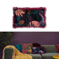 Bedding House Fleura Multi Filled Oblong Cushion V442-HIN-CUSHION-FLEURA-MULTI-RE