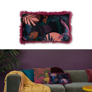 Bedding House Fleura Multi Filled Oblong Cushion V442-HIN-CUSHION-FLEURA-MULTI-RE