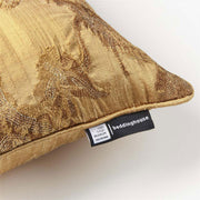 Bedding House Van Gogh Fleur d'Or Embroidered Oblong Filled Cushion 30cm x 50cm V442-HIN-CUSHION-FLEURDOR-GOLD-RE