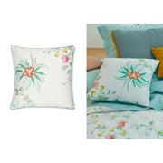 PIP Studio Fleur Grandeur White Quilted Square Cushion V442-HIN-CUSHION-FLEURGRANDEUR-WHITE-SQ