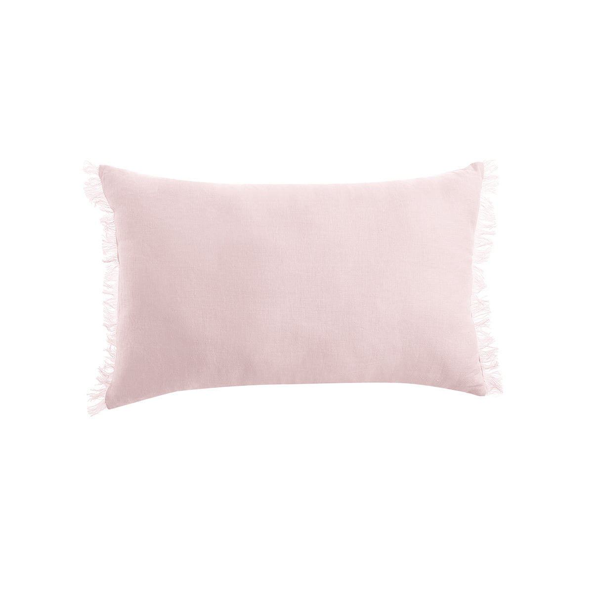Vintage Design Homewares Blush French Linen Filled Cushion Oblong - 35cm x 55cm V442-HIN-CUSHION-FRENCHLINEN-BLUSH-RE