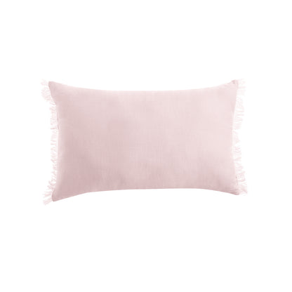 Vintage Design Homewares Blush French Linen Filled Cushion Oblong - 35cm x 55cm V442-HIN-CUSHION-FRENCHLINEN-BLUSH-RE