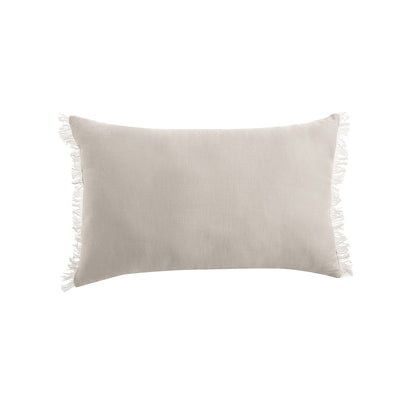 Vintage Design Homewares Natural French Linen Filled Cushion Oblong - 35cm x 55cm V442-HIN-CUSHION-FRENCHLINEN-NATURAL-RE
