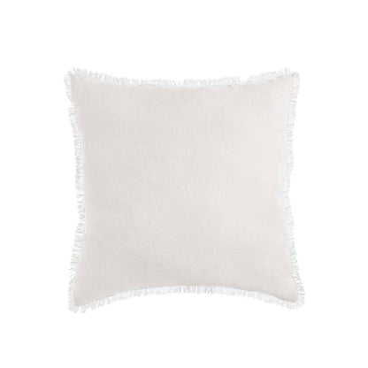 Vintage Design Homewares White French Linen Filled Cushion Square - 55cm x 55cm V442-HIN-CUSHION-FRENCHLINEN-WHITE-SQ