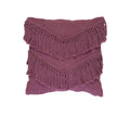 Bedding House Heather Plum (Also known as Red) Luxury Cotton Filled Cushion V442-HIN-CUSHION-HEATHER-RED-SQ